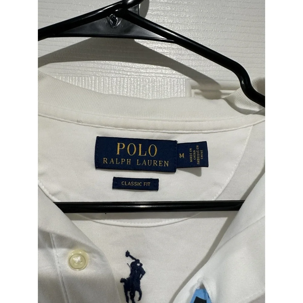 Polo Ralph Lauren Classic Fit Multi-pony Polo - White - Size: M